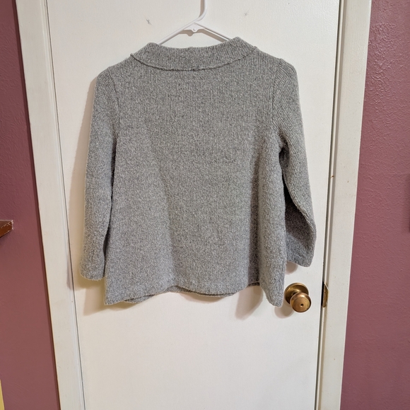 LOF Gray Cowl Neck Sweater Knit Design - Picture 2 of 5